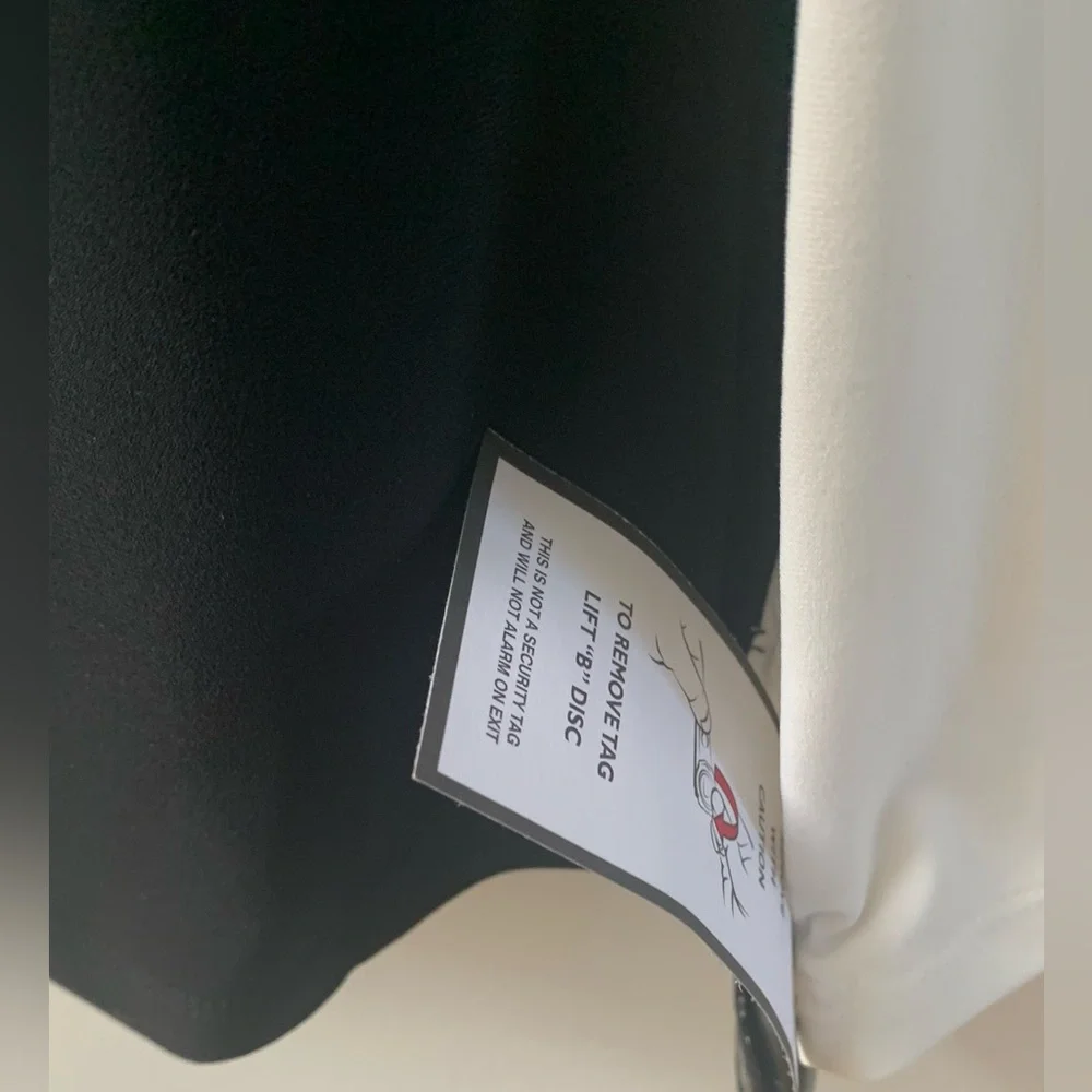 SZ 6 Ralph Lauren Black/White Long Sleeve Maxi Dress - Picture 3 of 8